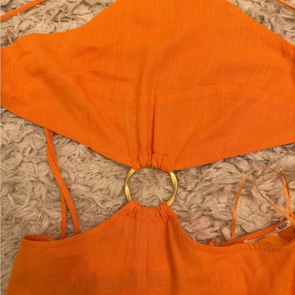 🔥🔥🔥🔥🔥 Orange Cutout Maxi Dress - Picture 15 of 16